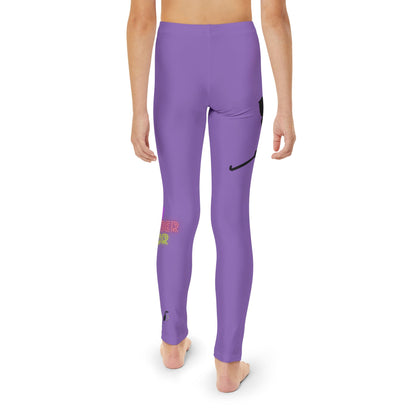 Youth Full-Length Leggings: Hockey Lite Purple