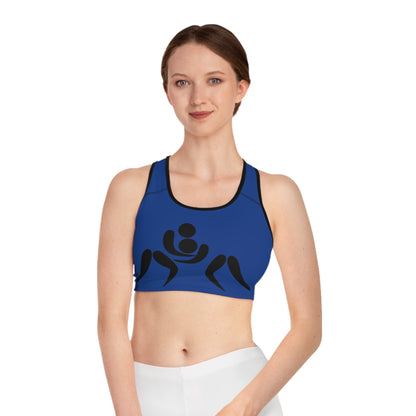 Sports Bra: Wrestling Dark Blue