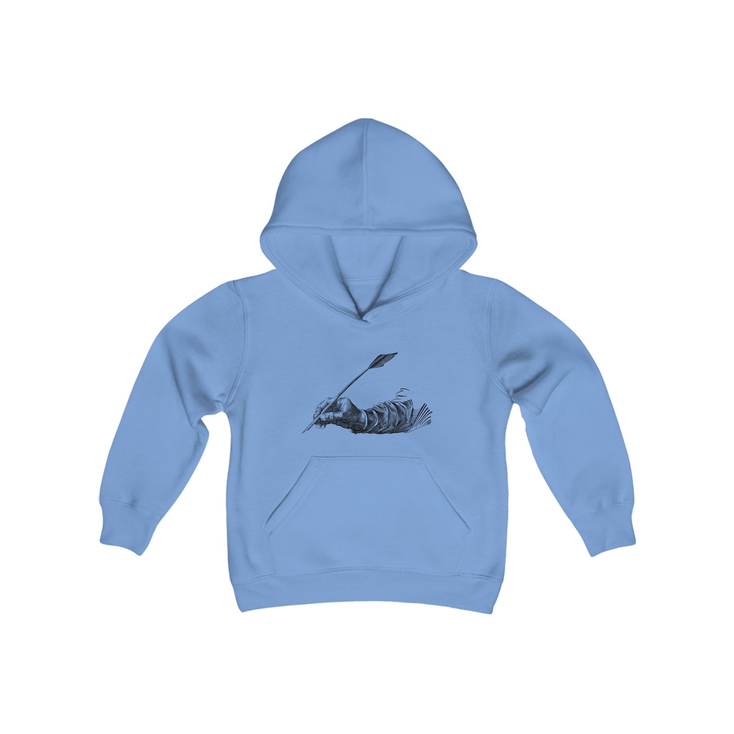 Youth Heavy Blend Hooded Sweatshirt: Writing