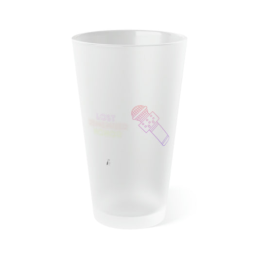 Frosted Pint Glass, 16oz Music