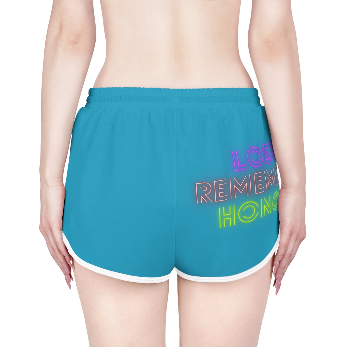 Women's Relaxed Shorts: Music Turquoise