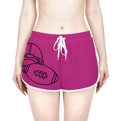 Women's Relaxed Shorts: Football Pink