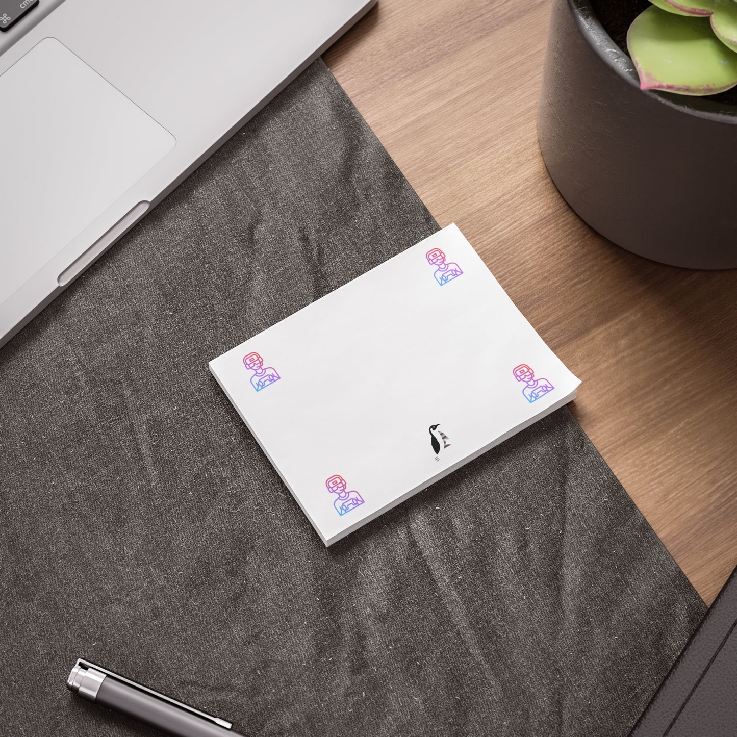 Post-it® Note Pads: Gaming White