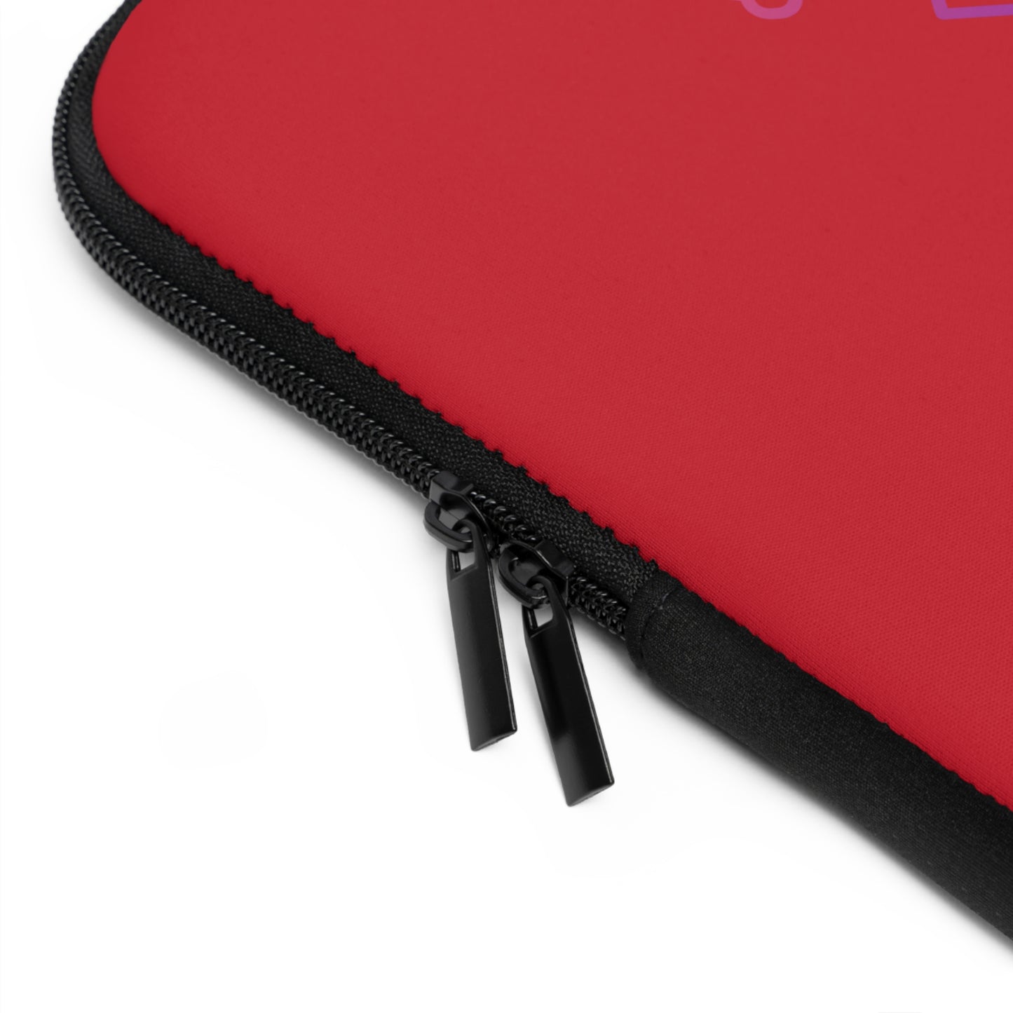 Laptop Sleeve: Music Dark Red