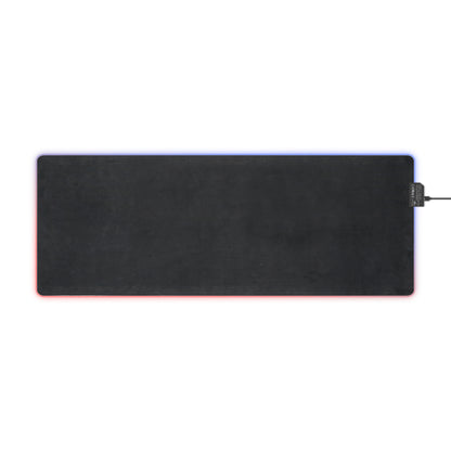 LED Gaming Mouse Pad: Baseball Dark Grey