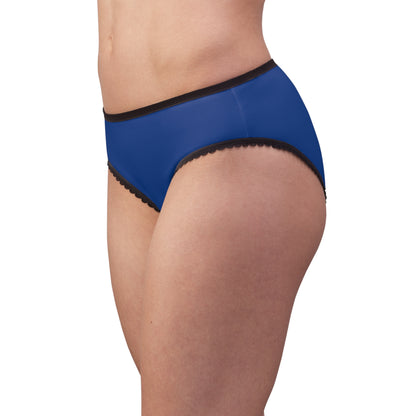 Women's Briefs: Crazy Penguin World Logo Blue