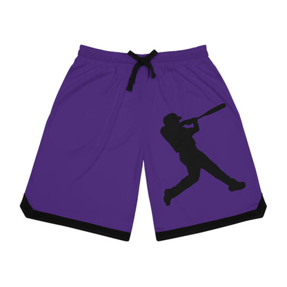 Basketball Rib Shorts: Baseball Purple