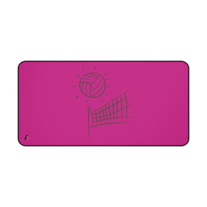 Desk Mat: Volleyball Pink