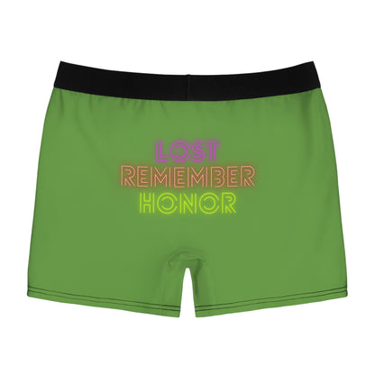 Men's Boxer Briefs: Lost Remember Honor Green