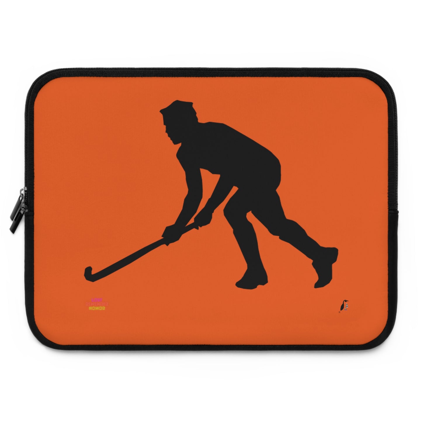 Laptop Sleeve: Hockey Orange