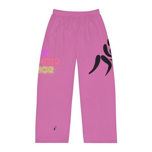 Men's Pajama Pants: Wrestling Lite Pink