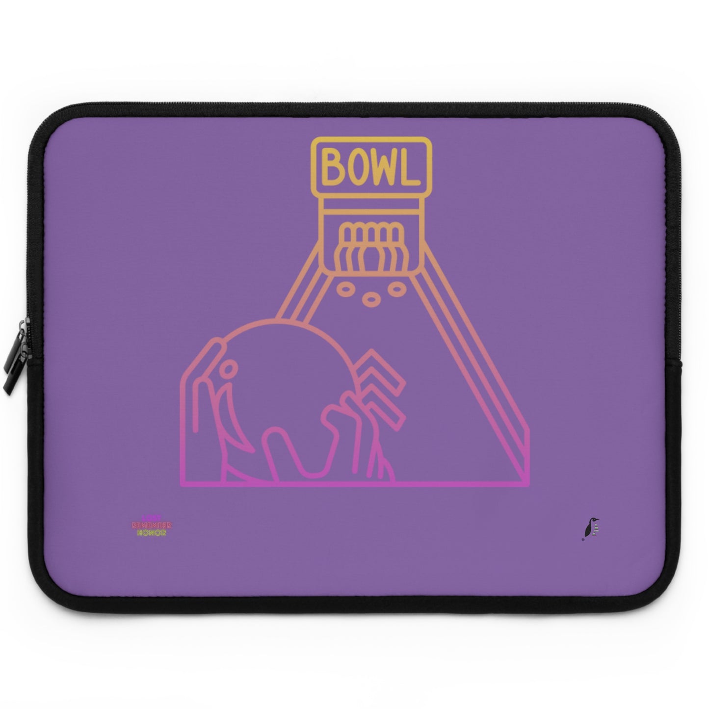 Laptop Sleeve: Bowling Lite Purple