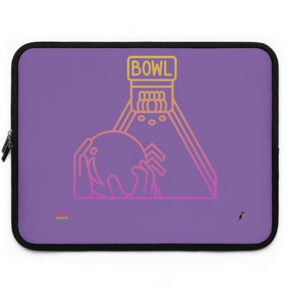 Laptop Sleeve: Bowling Lite Purple