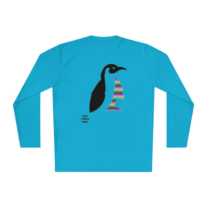 Lightweight Long Sleeve Tee: Crazy Penguin World Logo #2