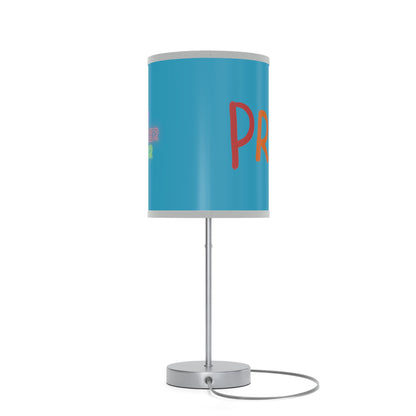 Lamp on a Stand, US|CA plug: LGBTQ Pride Turquoise 