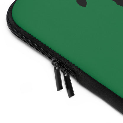 Laptop Sleeve: Skateboarding Dark Green