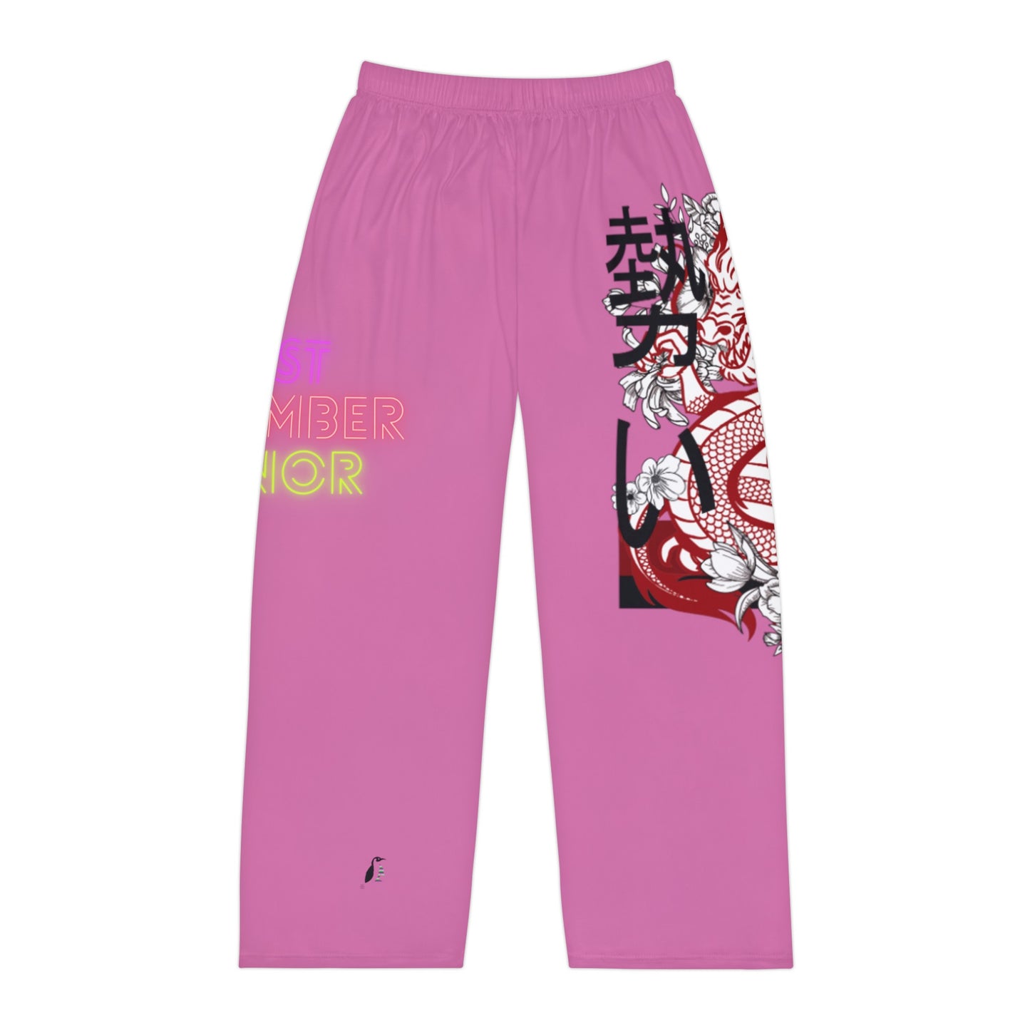 Men's Pajama Pants: Dragons Lite Pink