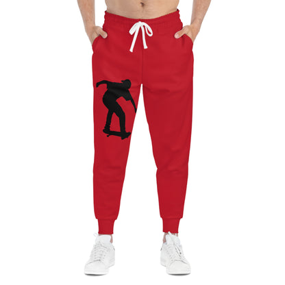 Athletic Joggers: Skateboarding Dark Red