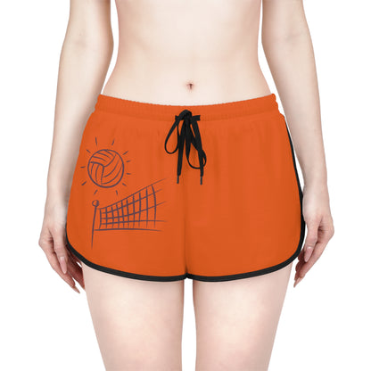 Women's Relaxed Shorts: Volleyball Orange