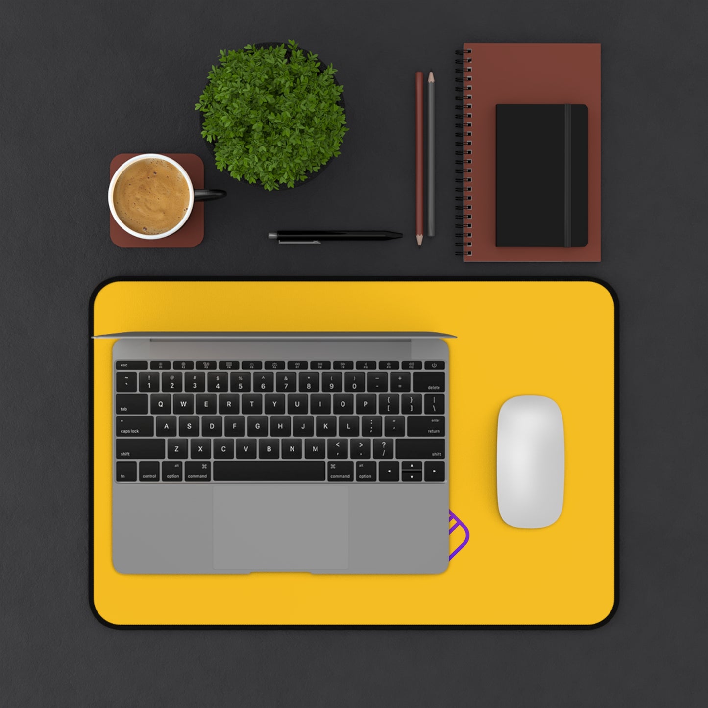 Desk Mat: Music Yellow