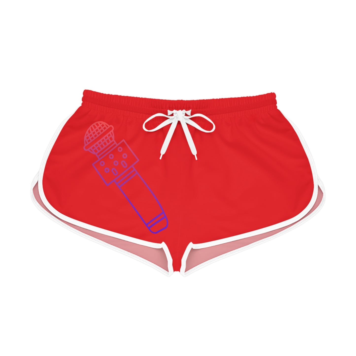 Women's Relaxed Shorts: Music Red