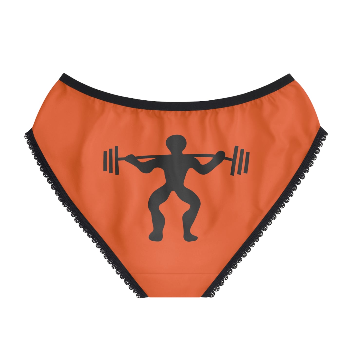 Women's Briefs: Weightlifting Orange