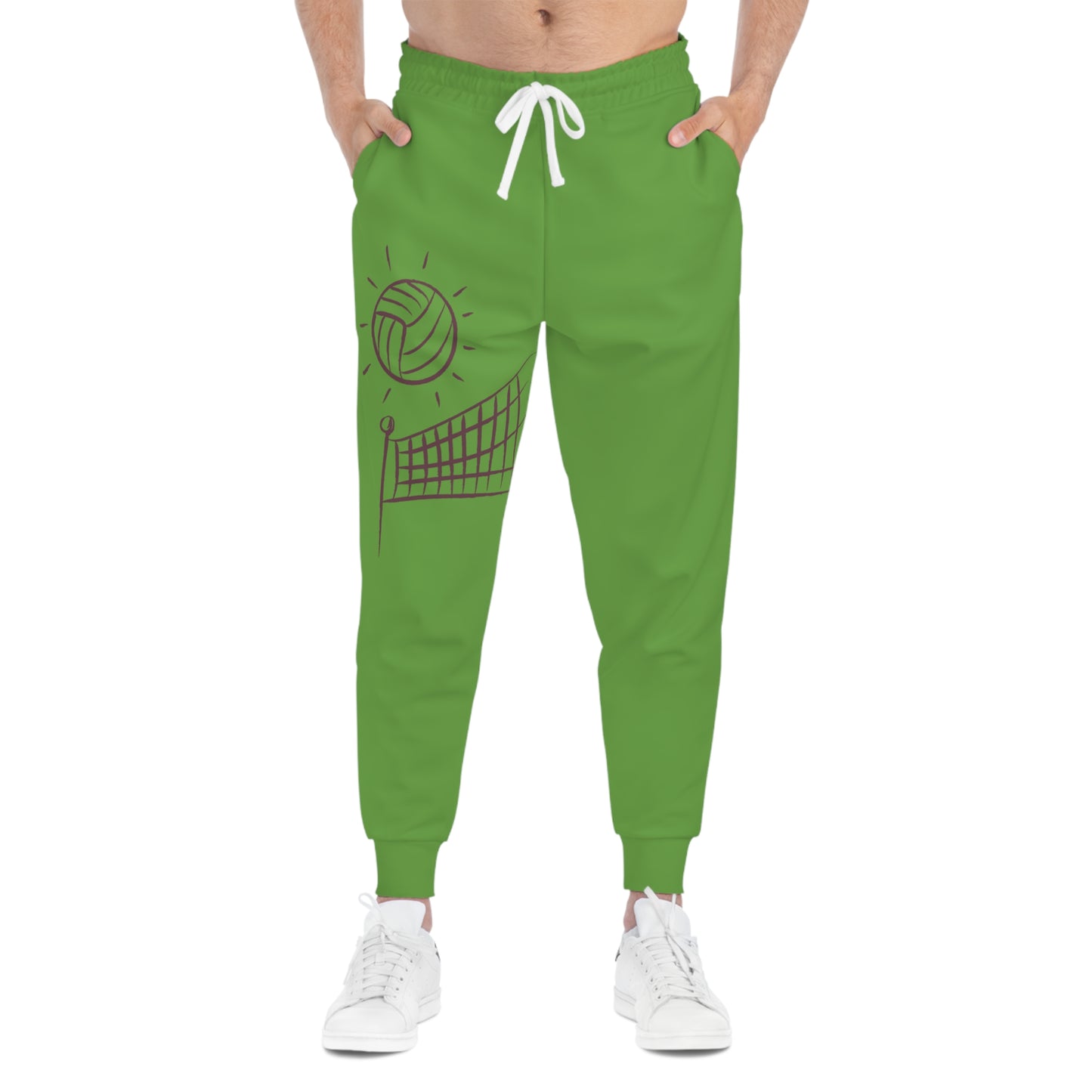 Athletic Joggers: Volleyball Green