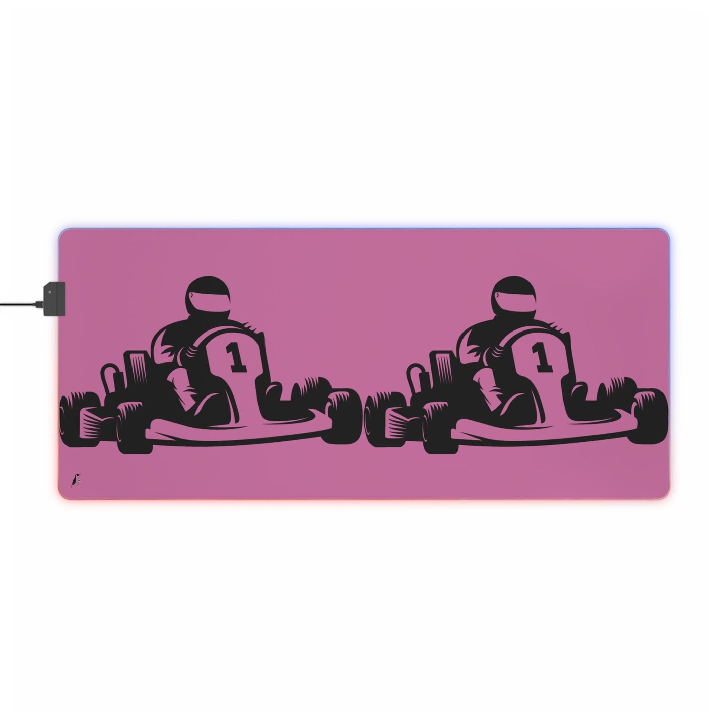 LED Gaming Mouse Pad: Racing Lite Pink