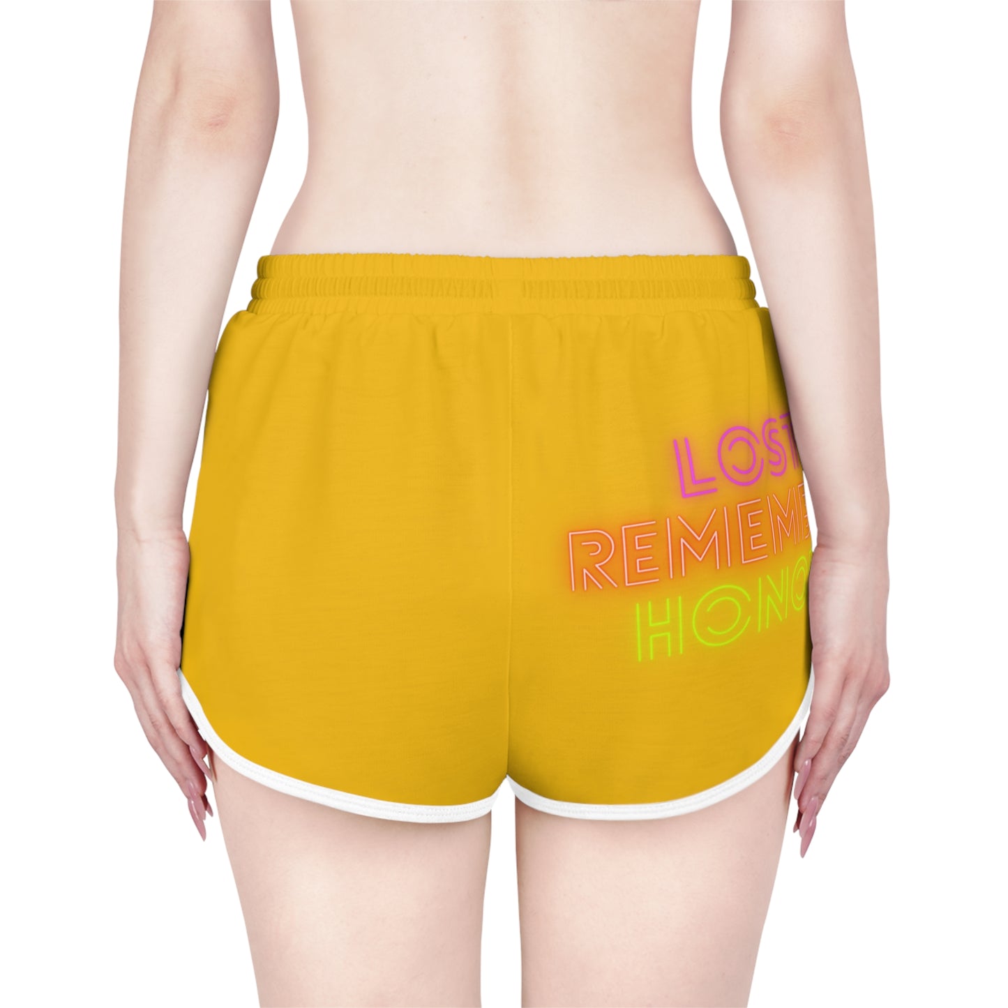 Women's Relaxed Shorts: Weightlifting Yellow