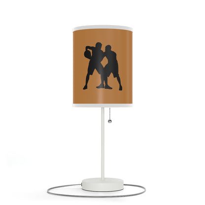 Lamp on a Stand, US|CA plug: Basketball Lite Brown