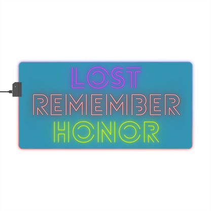 LED Gaming Mouse Pad: Lost Remember Honor Turquoise