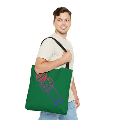 Tote Bag: Music Dark Green