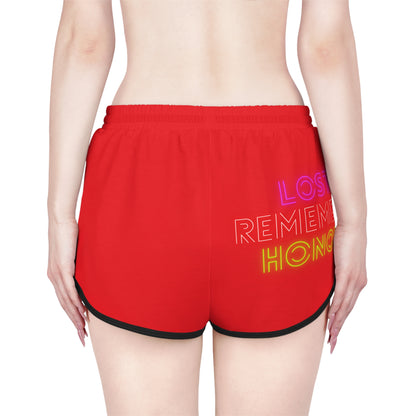 Women's Relaxed Shorts: Dance Red