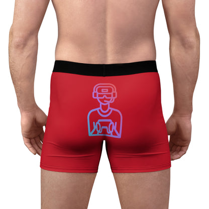 Men's Boxer Briefs: Gaming Dark Red