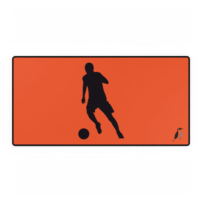 Desk Mats: Soccer Orange