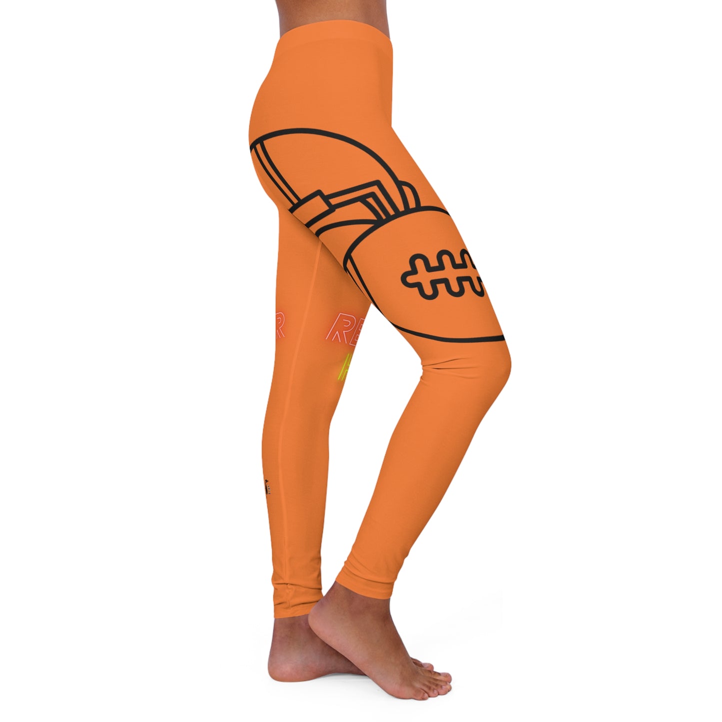 Women's Spandex Leggings: Football Crusta