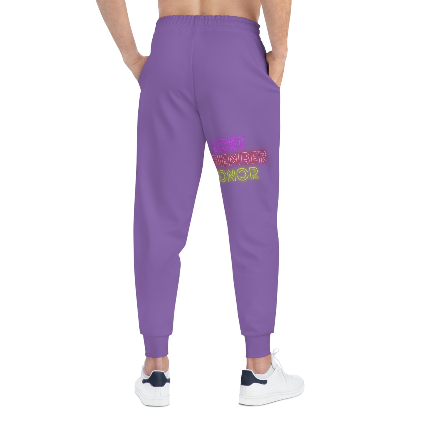 Athletic Joggers: Crazy Penguin World Logo Lite Purple