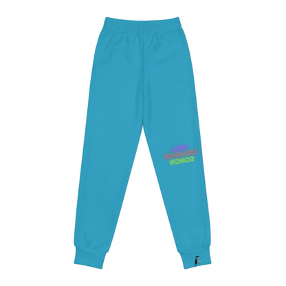 Youth Joggers: Weightlifting Turquoise