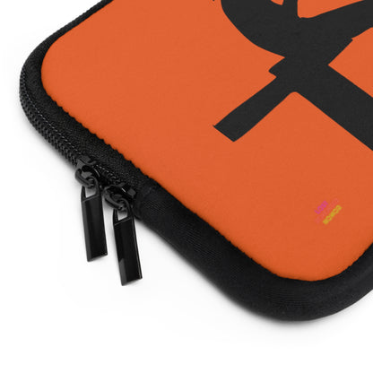 Laptop Sleeve: Fishing Orange