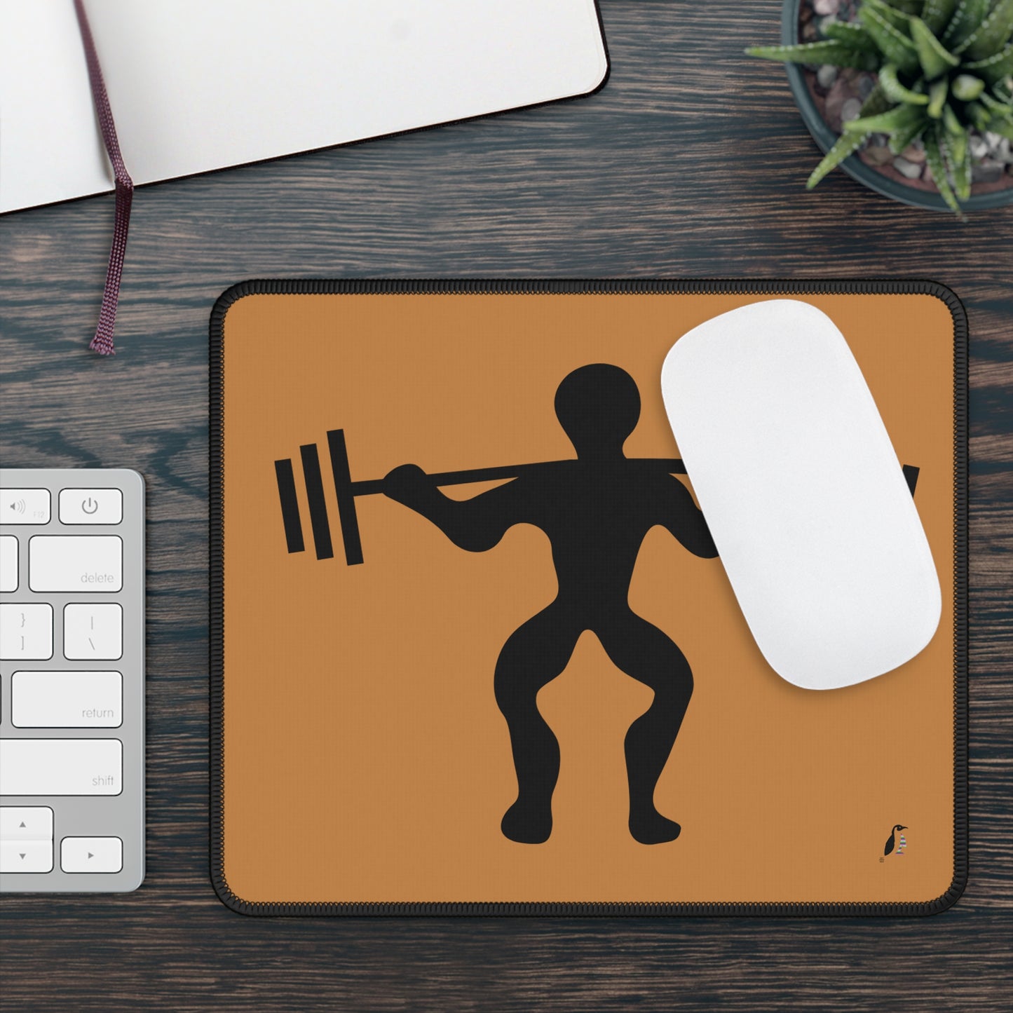 Gaming Mouse Pad: Weightlifting Lite Brown