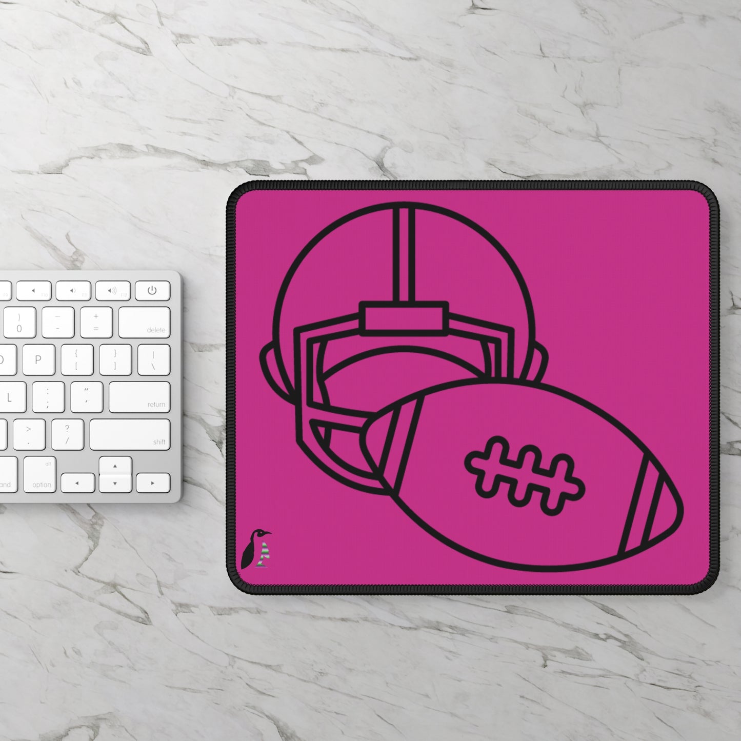 Gaming Mouse Pad: Football Pink