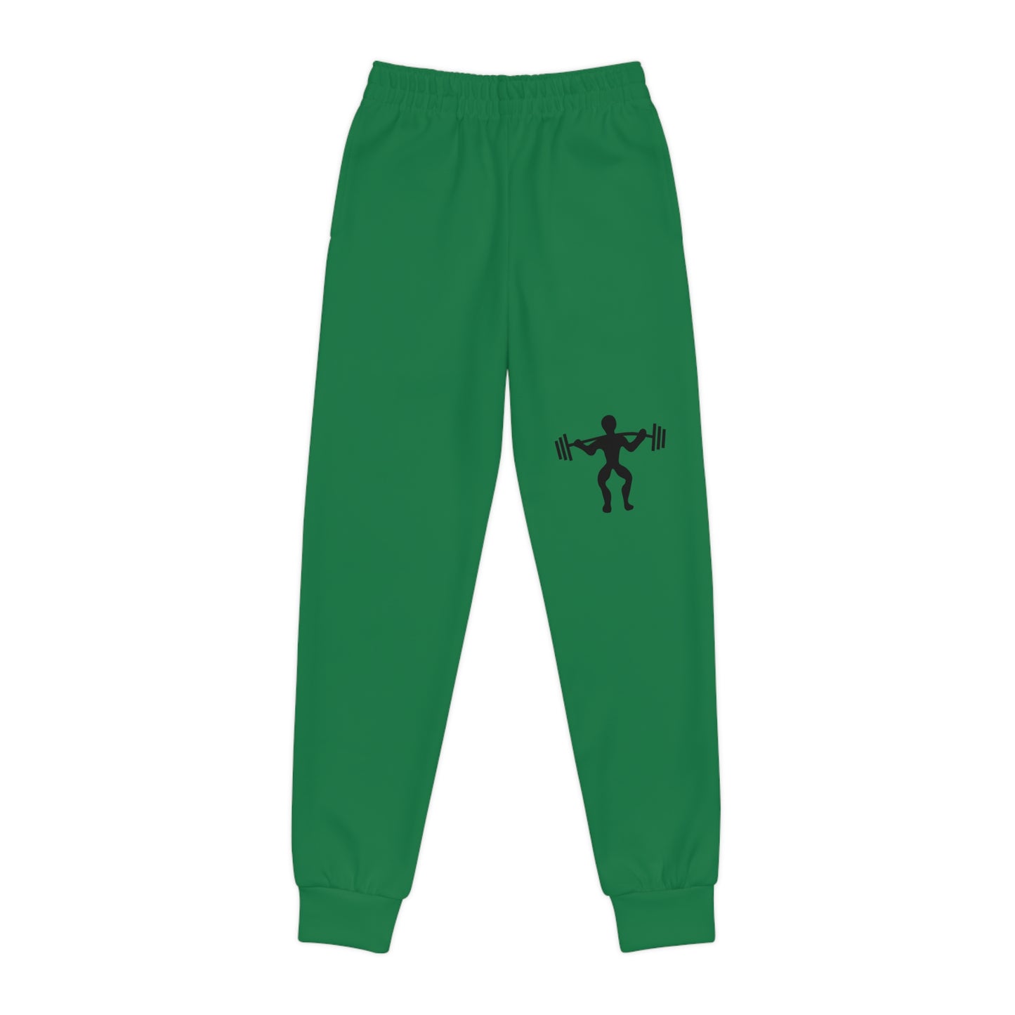 Youth Joggers: Weightlifting Dark Green