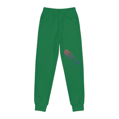 Youth Joggers: Music Dark Green