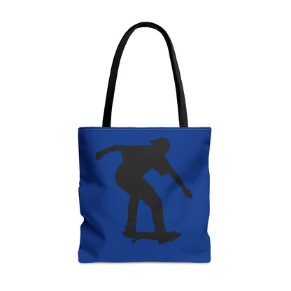 Tote Bag: Skateboarding Dark Blue