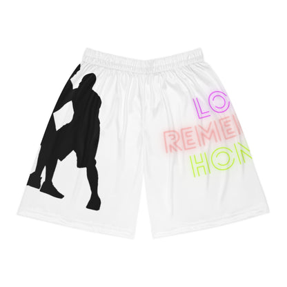 Basketball Shorts: Basketball White 