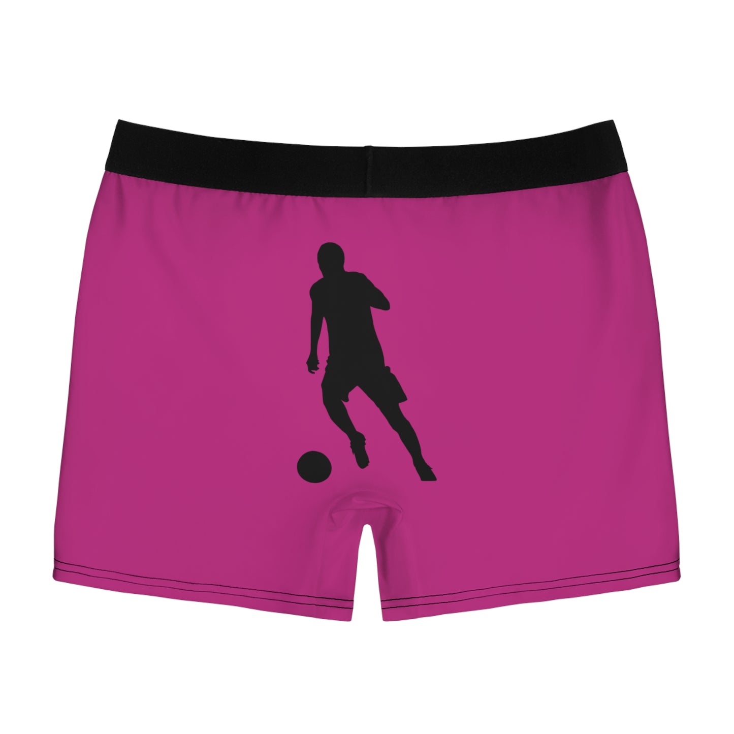 Men's Boxer Briefs: Soccer Pink