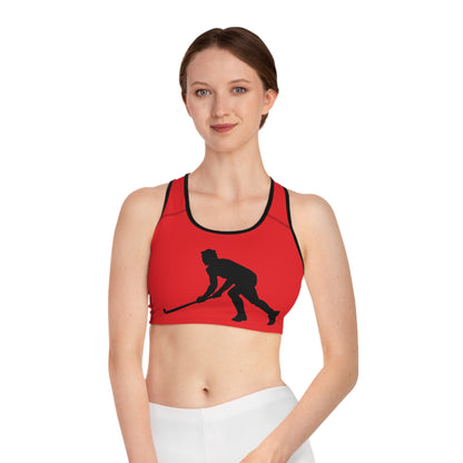 Sports Bra: Hockey Red