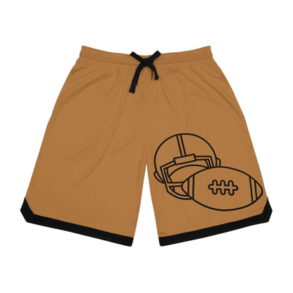 Basketball Rib Shorts: Football Lite Brown