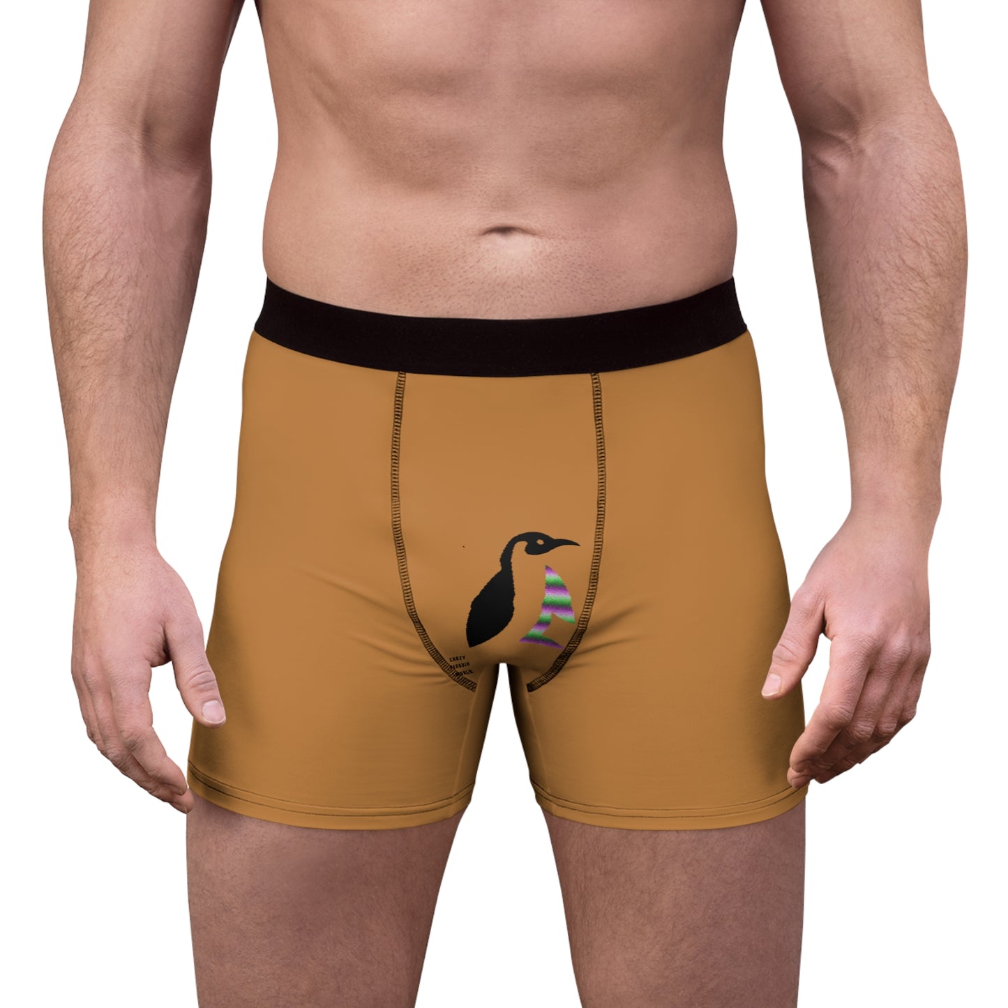 Men's Boxer Briefs Football Lite Brown