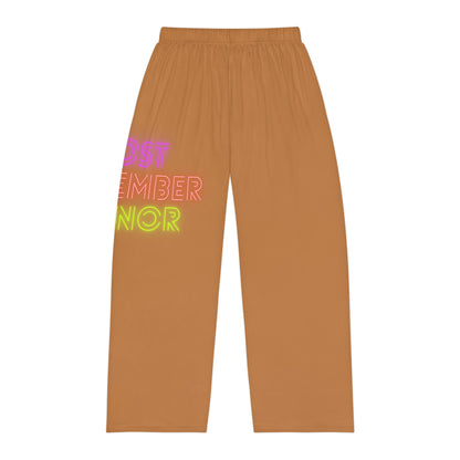 Men's Pajama Pants: Lost Remember Honor Lite Brown